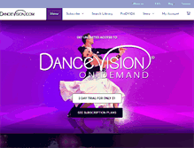 Tablet Screenshot of dancevision.com